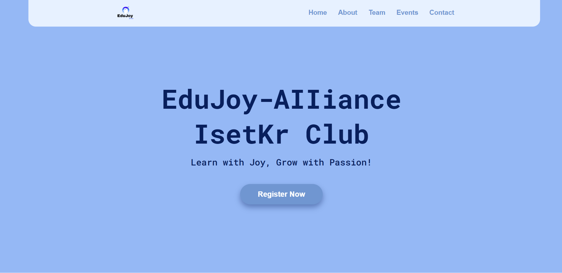Edujoy Alliance - University Club Website