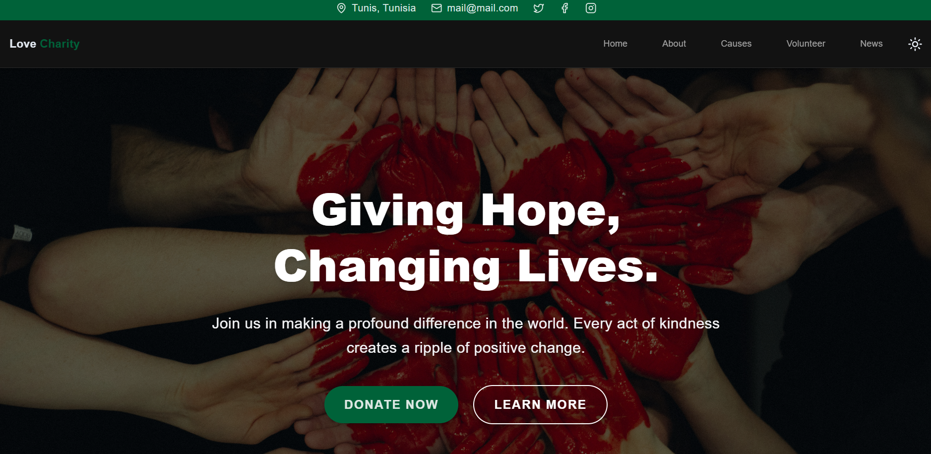 Love Charity Website
